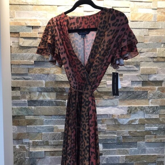 French Connection Annalia Faux Wrap Maxi Dress - Picture 6 of 14